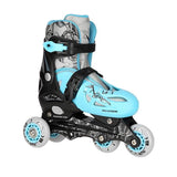 NH0320 A SET 4W1 BLUE LAGOON ŁYŻWOROLKI PŁOZA HOKEJOWA NILS EXTREME
