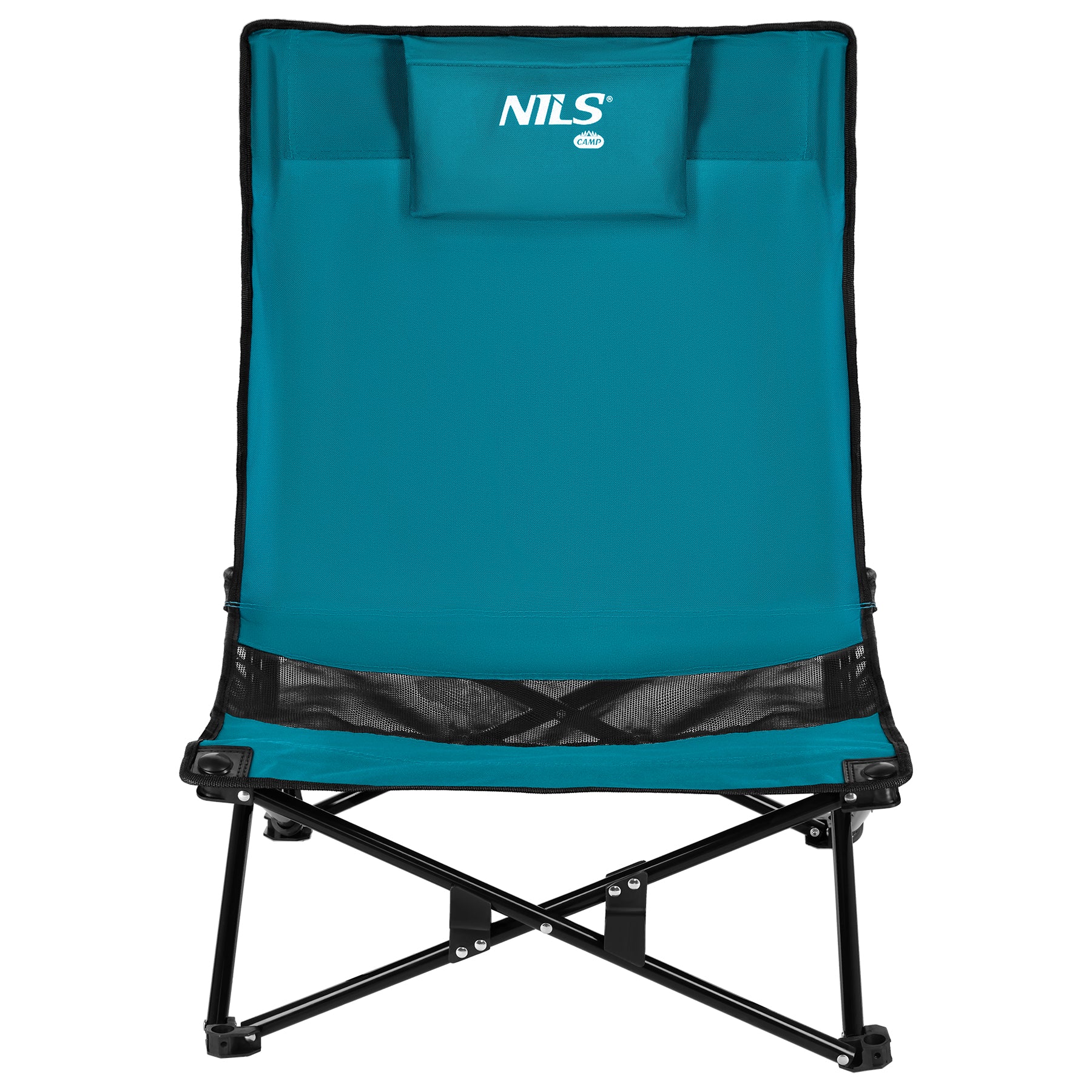 KRZESŁO PLAŻOWE NIEBIESKO CZARNE NILS CAMP NC3306