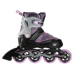 ROLKI  NA11008 SZARO-FIOLETOWY NILS EXTREME