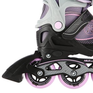 ROLKI  NA11008 SZARO-FIOLETOWY NILS EXTREME