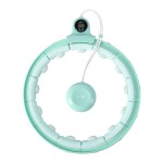 Hula hop FH02 zielone z obciążeniem i licznikiem