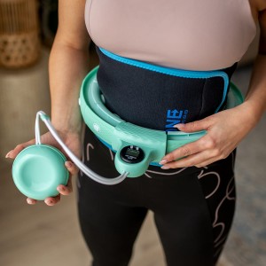 ZESTAW HULA HOP Z OBCIĄŻENIKIEM PLUS PAS FH02+BR160 GREEN