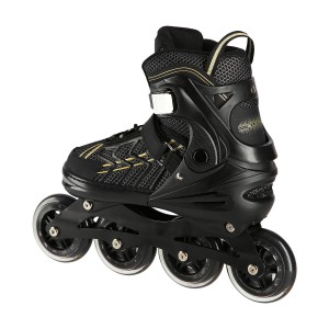 ŁYŻWOROLKI NILS EXTREME NA1128 CZARNO-ZŁOTE