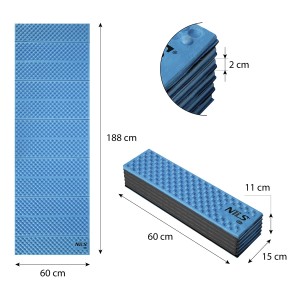 KARIMATA SKŁADANA NC1768  188cm NILS CAMP