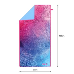RĘCZNIK Z MIKROFIBRY 160x80 cm NILS  NCR14 MANDALA
