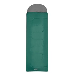 ŚPIWÓR ROZMIAR M NILS CAMP NC2105 ZIELONO-SZARY