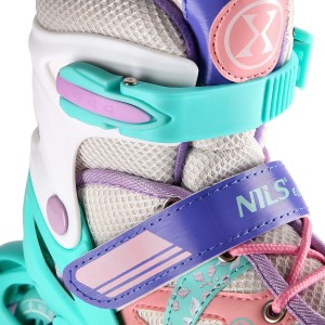 ŁYŻWOROLKI NILS EXTREME NJ1828A BIAŁO-MIĘTOWE