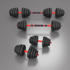Zestaw treningowy HMS SGN 6w1 hantle, sztanga, kettlebell i podpórki do pompek