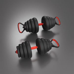 Zestaw treningowy HMS SGN 6w1 hantle, sztanga, kettlebell i podpórki do pompek