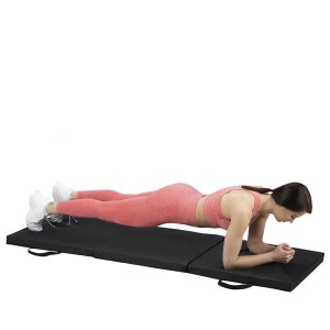 MATERAC GIMNASTYCZNY SKŁADANY 1800x600MM BLACK HMS PREMIUM MGS02