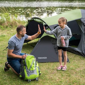 Namiot kempingowy zielony NILS CAMP NC6012 Trekker 4-osobowy