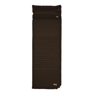 Mata samopompująca z poduszką czarna NILS CAMP NC4001