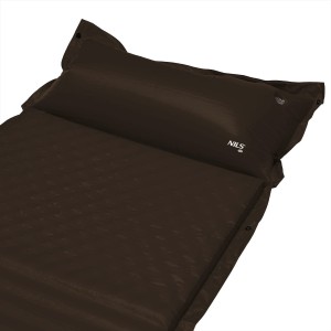 Mata samopompująca z poduszką czarna NILS CAMP NC4001