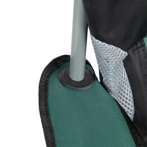 Krzesło turystyczne zielone NILS CAMP NC3080 składane z uchwytem na kubek