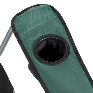 Krzesło turystyczne zielone NILS CAMP NC3080 składane z uchwytem na kubek