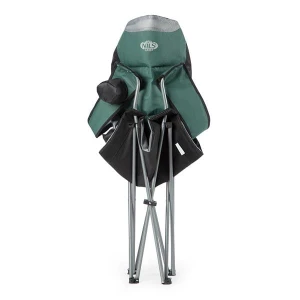 Krzesło turystyczne zielone NILS CAMP NC3080 składane z uchwytem na kubek