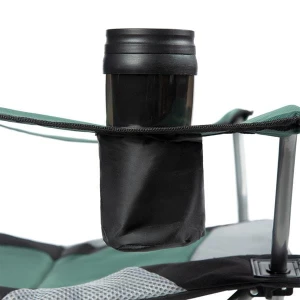 Krzesło turystyczne zielone NILS CAMP NC3080 składane z uchwytem na kubek