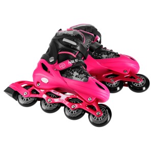 ŁYŻWOROLKI ROXY RÓŻOWE NILS EXTREME NA18137A 