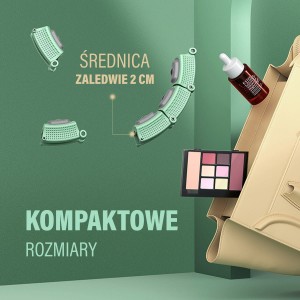 ZESTAW HULA HOP MAGNETYCZNY GREEN Z LICZNIKIEM HMS HHM14 + PAS BR163 BLACK PLUS SIZE