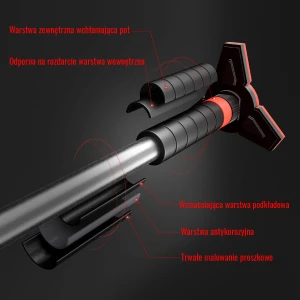 DRĄŻEK ROZPOROWY Z POZIOMICĄ 70-106 CM HMS DD400  OUTLET