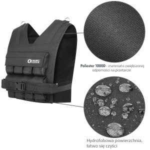 KAMIZELKA TRENINGOWA  Z OBCIĄŻENIEM 16 KG KTO16  HMS PREMIUM OUTLET