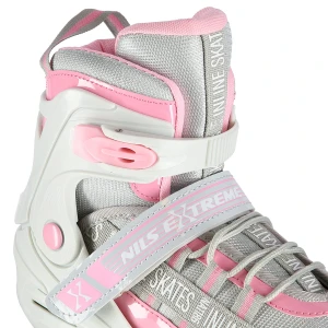 NA1186 RÓŻOWY ROZM. L (39-42)  ŁYŻWOROLKI NILS EXTREME OUTLET