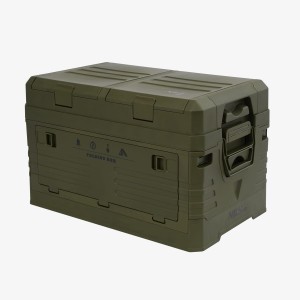 SKRZYNIA KEMPINGOWA Z POKRYWĄ SKŁADANA ZIELONA 50L NILS CAMP NCB4003