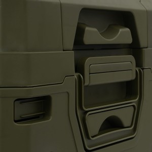 SKRZYNIA KEMPINGOWA Z POKRYWĄ SKŁADANA ZIELONA 50L NILS CAMP NCB4003