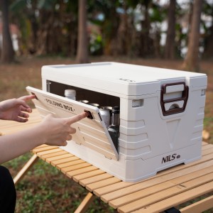 SKRZYNIA KEMPINGOWA Z POKRYWĄ SKŁADANA 50L NILS CAMP  NCB4004