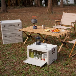 SKRZYNIA KEMPINGOWA Z POKRYWĄ SKŁADANA 50L NILS CAMP  NCB4004