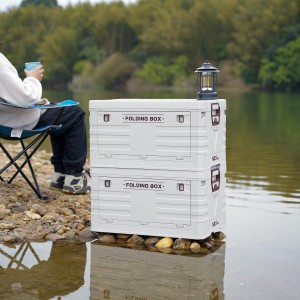 SKRZYNIA KEMPINGOWA Z POKRYWĄ SKŁADANA 50L NILS CAMP  NCB4004