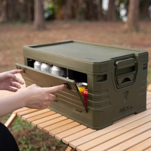 SKRZYNIA KEMPINGOWA Z POKRYWĄ SKŁADANA  50L NILS CAMP NCB4001