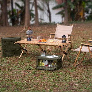 SKRZYNIA KEMPINGOWA Z POKRYWĄ SKŁADANA  50L NILS CAMP NCB4001