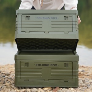 SKRZYNIA KEMPINGOWA Z POKRYWĄ SKŁADANA  50L NILS CAMP NCB4001