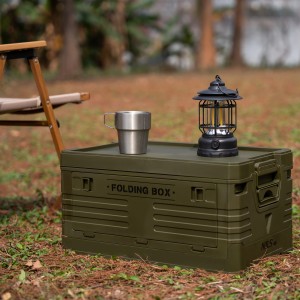 SKRZYNIA KEMPINGOWA Z POKRYWĄ SKŁADANA  50L NILS CAMP NCB4001