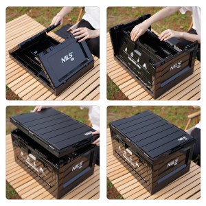 SKRZYNIA KEMPINGOWA Z FUNKCJĄ STOŁU SKŁADANA  2W1 50L NILS CAMP NCB4006