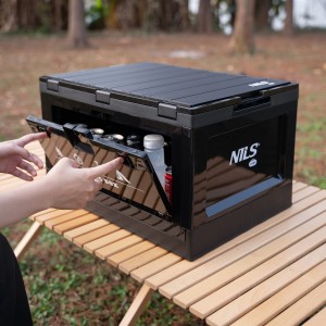 SKRZYNIA KEMPINGOWA Z FUNKCJĄ STOŁU SKŁADANA  2W1 50L NILS CAMP NCB4006