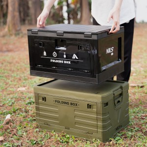 SKRZYNIA KEMPINGOWA Z FUNKCJĄ STOŁU SKŁADANA  2W1 50L NILS CAMP NCB4006