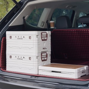 SKRZYNIA KEMPINGOWA Z FUNKCJĄ STOŁU SKŁADANA 2W1 50L NILS CAMP NCB4002