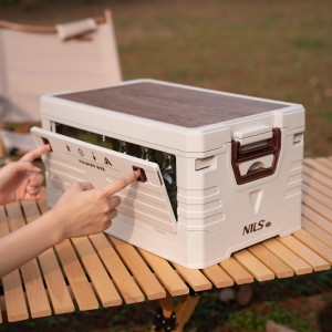 SKRZYNIA KEMPINGOWA Z FUNKCJĄ STOŁU SKŁADANA 2W1 50L NILS CAMP NCB4002