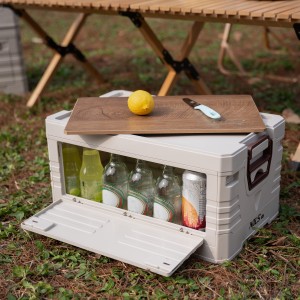 SKRZYNIA KEMPINGOWA Z FUNKCJĄ STOŁU SKŁADANA 2W1 50L NILS CAMP NCB4002