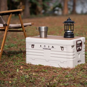 SKRZYNIA KEMPINGOWA Z FUNKCJĄ STOŁU SKŁADANA 2W1 50L NILS CAMP NCB4002