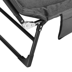 ŁÓŻKO TURYSTYCZNE SKŁADANE SZARE 200 CM NILS CAMP NC2720