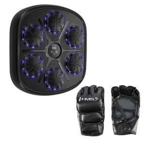 TARCZA BOKSERSKA LED BLUETOOTH Z MUZYKĄ HMS TB03 + RĘKAWICE