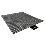 KOC PIKNIKOWY BIAŁO-CZARNY 200x200 CM PE + ALU NILS CAMP NC2311