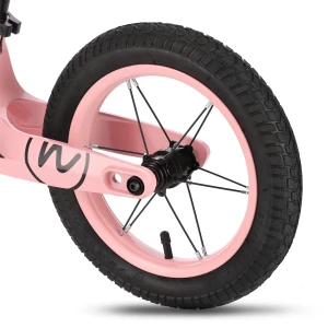 ROWEREK BIEGOWY KOŁA POMPOWANE 12'' RÓŻOWY NILS FUN RB901 LED