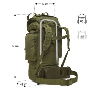 PLECAK TAKTYCZNY EAGLE ZIELONY 70L NILS CAMP NC3901