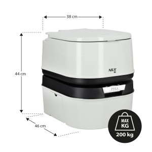 TOALETA TURYSTYCZNA PRZENOŚNA 24 L NILS CAMP NC0023