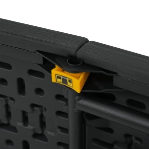 SKŁADANA ŁAWKA OGRODOWA 183 CM ANTRACYT NILS CAMP NC3404