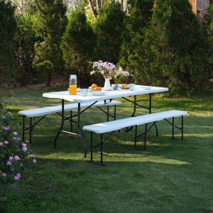 STÓŁ TURYSTYCZNY 180 CM BIAŁY NILS CAMP NC1618